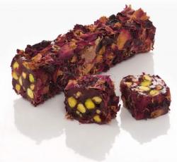 Fitil Kesme Gül Yapraklı Fıstıklı Lokum